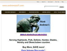 Tablet Screenshot of andrewsstuff.com